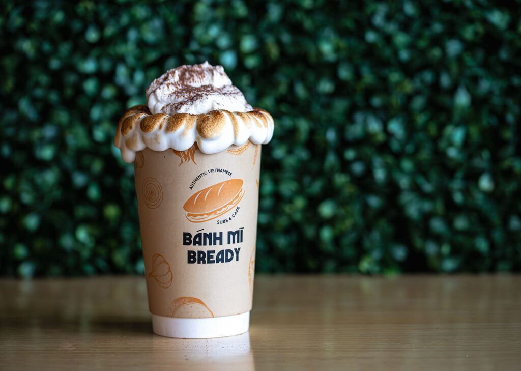 Bánh Mì Bready - Cocoa Sea Salt Einspänner hot chocolate